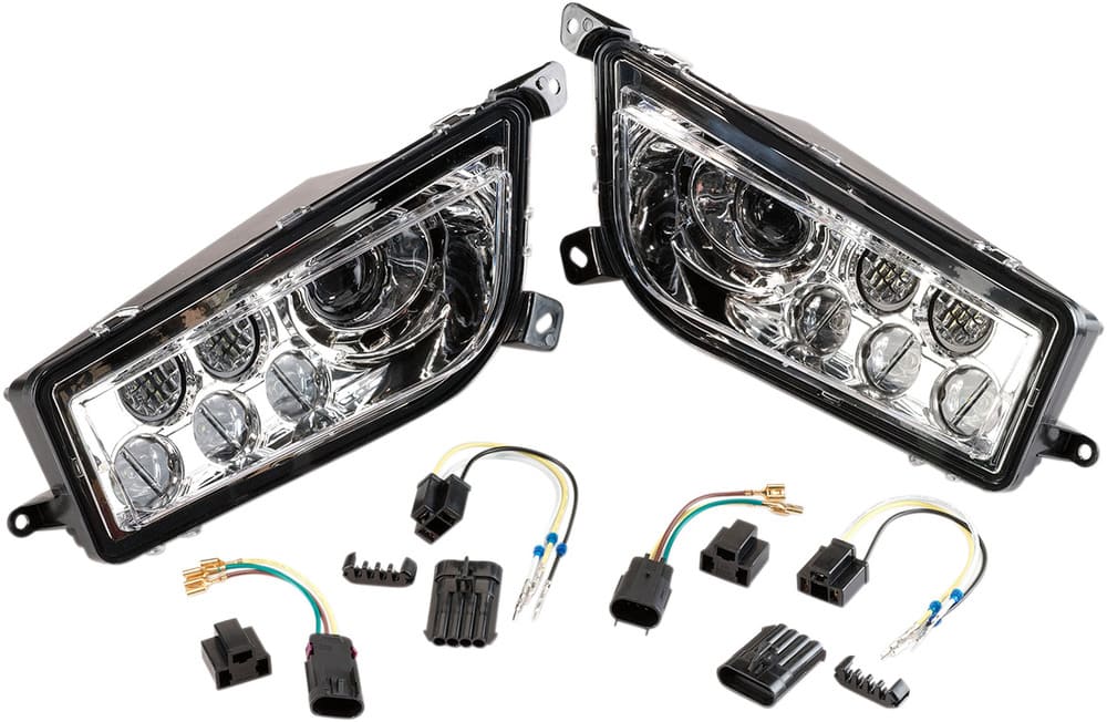 Moose Utility Polaris RZR 1000 Front LED Headlight - Pair