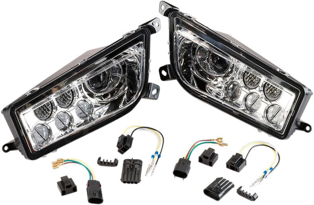 Moose Utility Polaris RZR 1000 Front LED Headlight - Pair