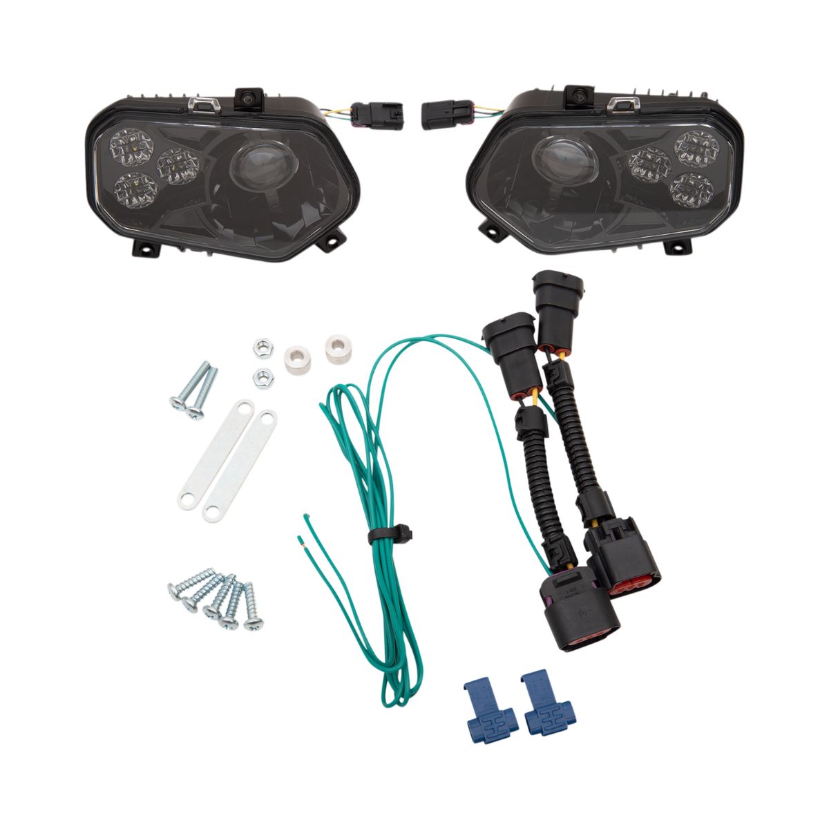 Moose Utility Polaris RZR 800/900 UTV LED Headlight - Black