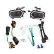 Moose Utility Polaris RZR 900 UTV LED Headlight w/ Wiring Adapter Harness - Black