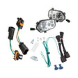 Moose Utility Polaris RZR 800/900 UTV LED Headlight w/ Wiring Adapter Harness - Clear