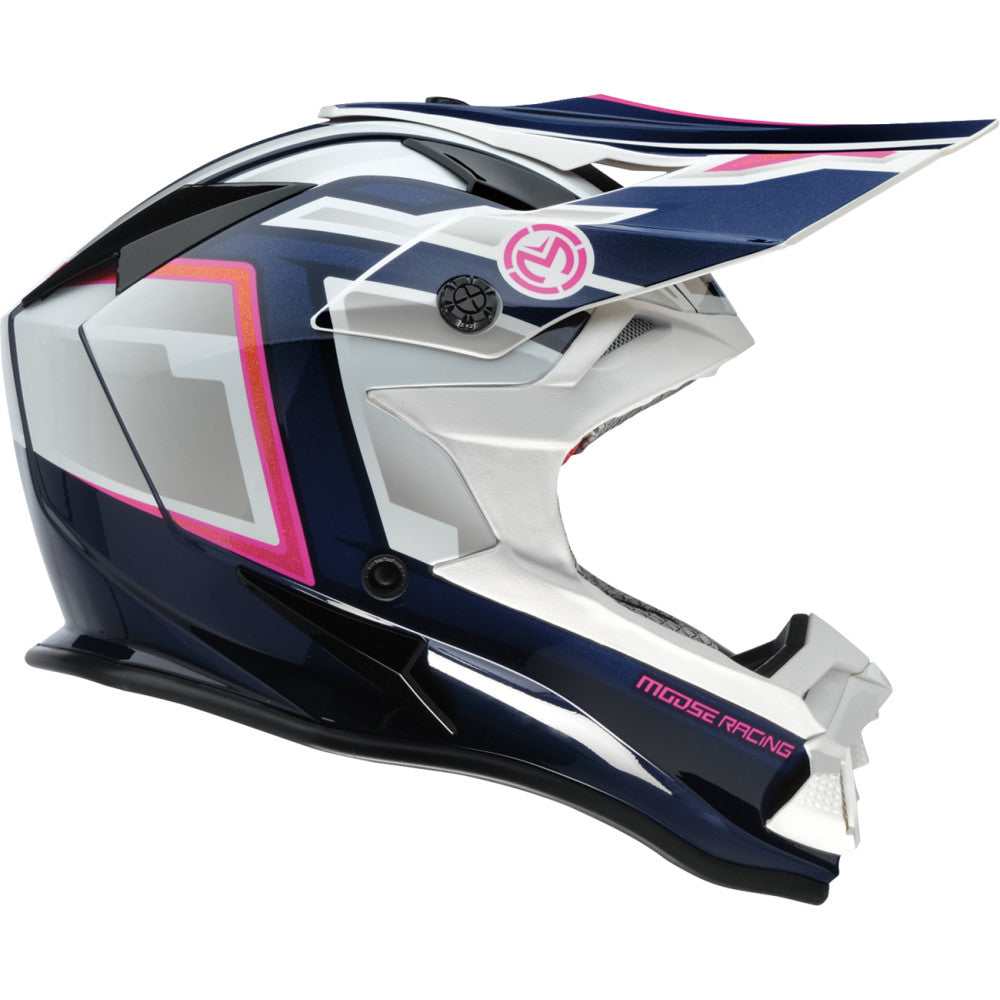 Moose Utility Small MR3 F.A.F. Helmet - White/Navy/Pink