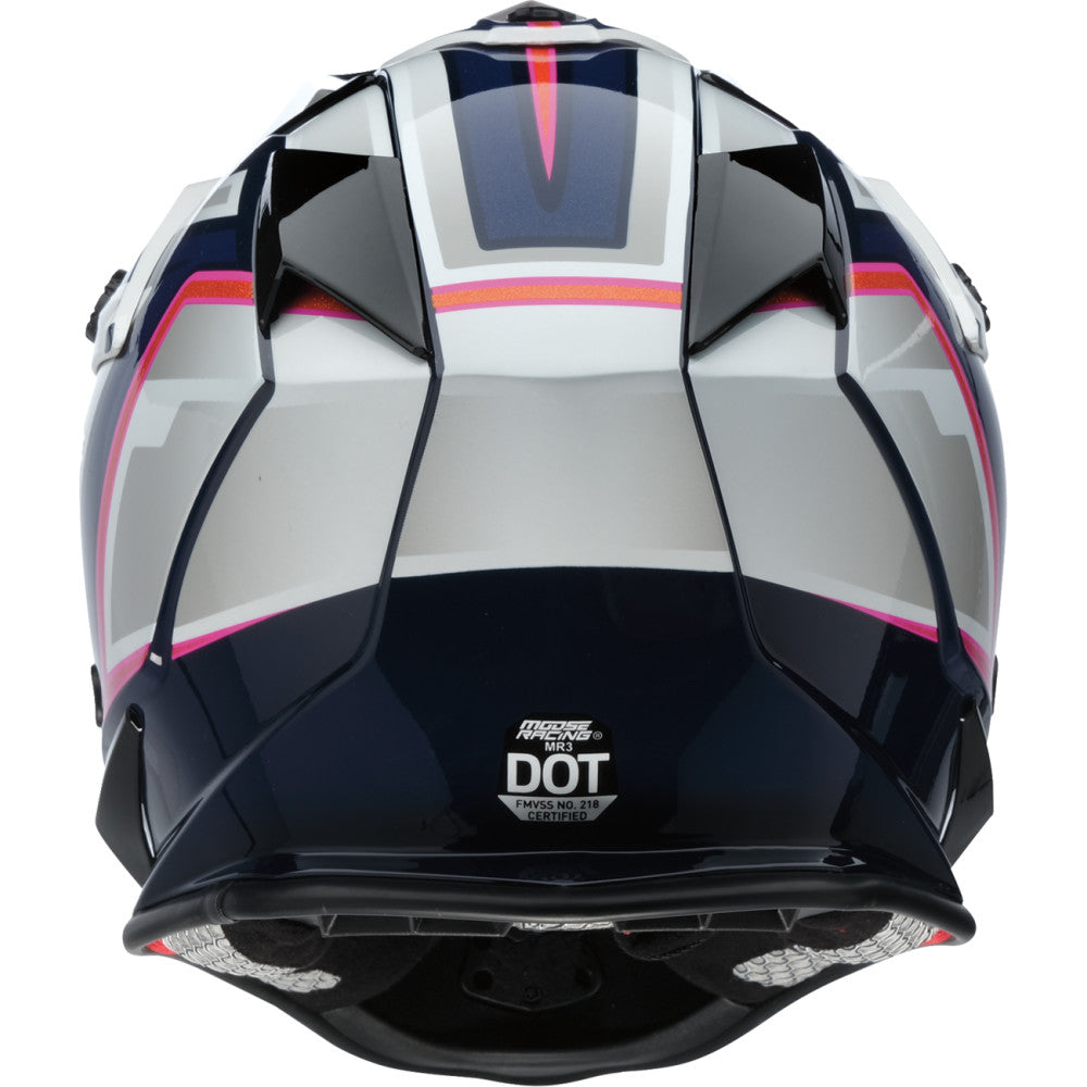 Moose Utility Small MR3 F.A.F. Helmet - White/Navy/Pink
