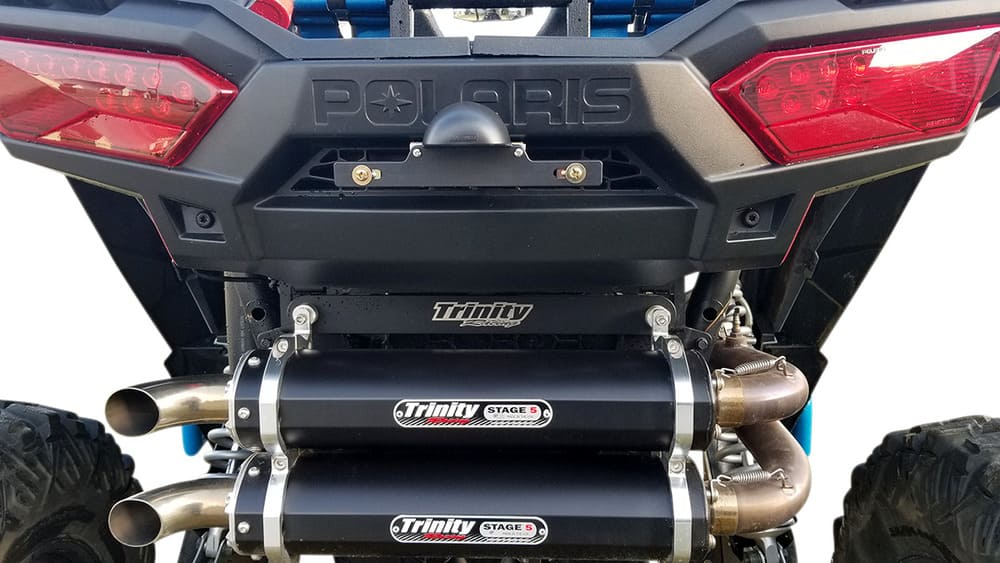 Moose Utility UTV LED License Plate Bracket - Black