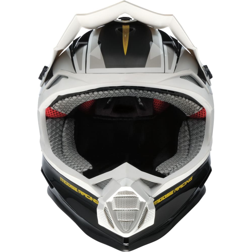 Moose Utility White/Black/Gold F.A.F MR3 Helmet  - XL
