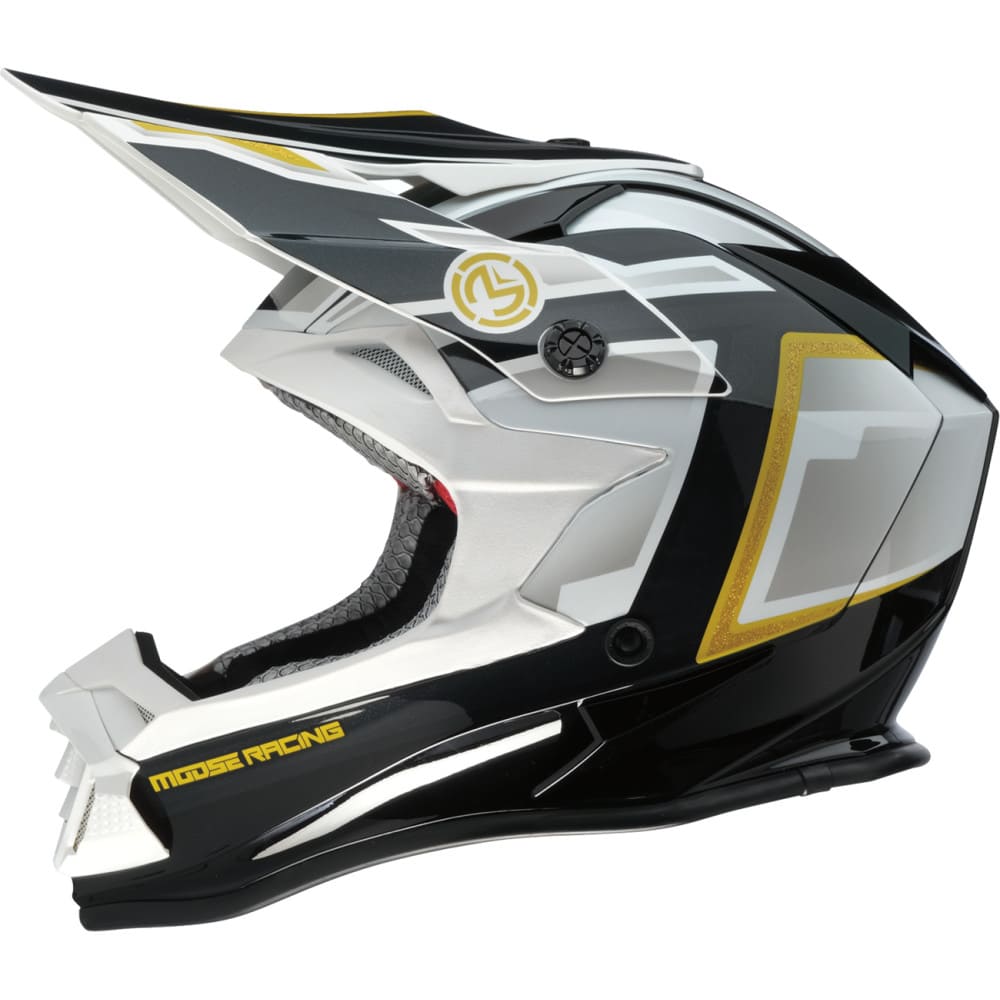 Moose Utility White/Black/Gold F.A.F MR3 Helmet  - XL