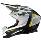 Moose Utility White/Black/Gold F.A.F MR3 Helmet  - XL
