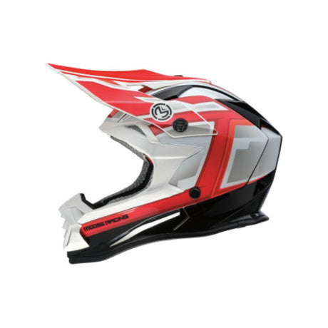 Moose Utility White/Black/Red  F.A.F. MR3 Helmet - Medium