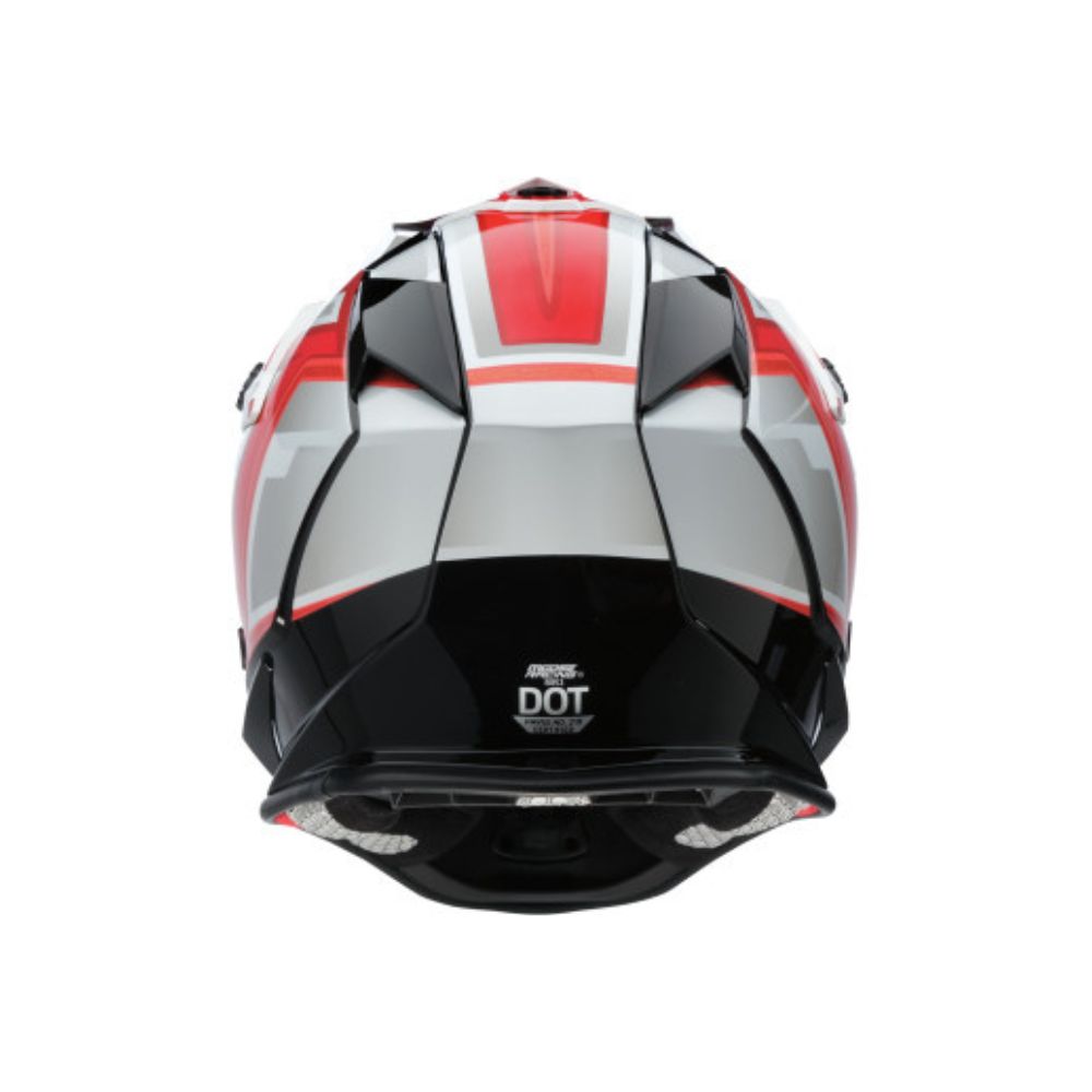 Moose Utility White/Black/Red  F.A.F. MR3 Helmet - XL