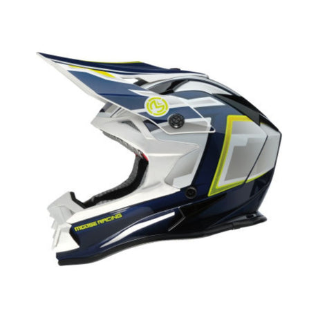 Moose Utility White/Navy/Green F.A.F.MR3 Helmet - Large
