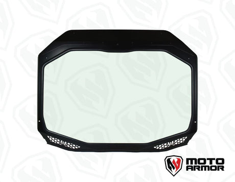 Moto Armor '24+ Can-Am Maverick R Vented Glass Windshield with Wipers