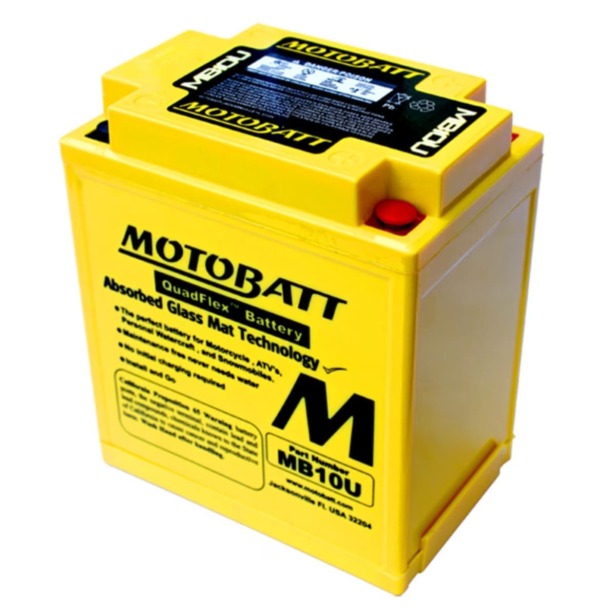 Motobatt 12V AGM Battery - MB10U