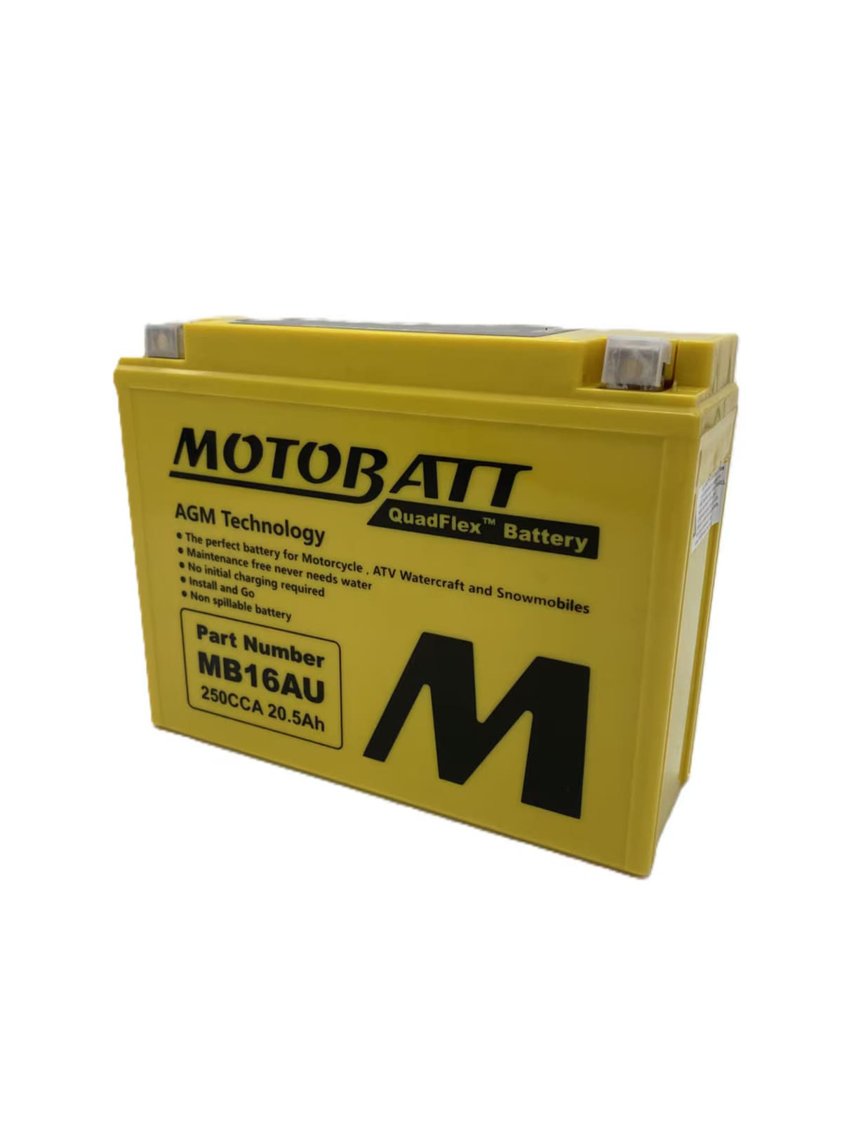 Motobatt 12V AGM Battery - MB16AU