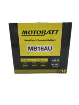 Motobatt 12V AGM Battery - MB16AU