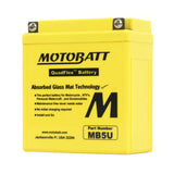 Motobatt 12V AGM Battery - MB5U