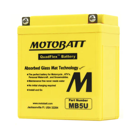 Motobatt 12V AGM Battery - MB5U