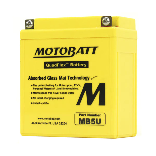Motobatt 12V AGM Battery - MB5U