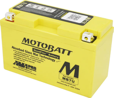 Motobatt 12V AGM Battery - MB7U