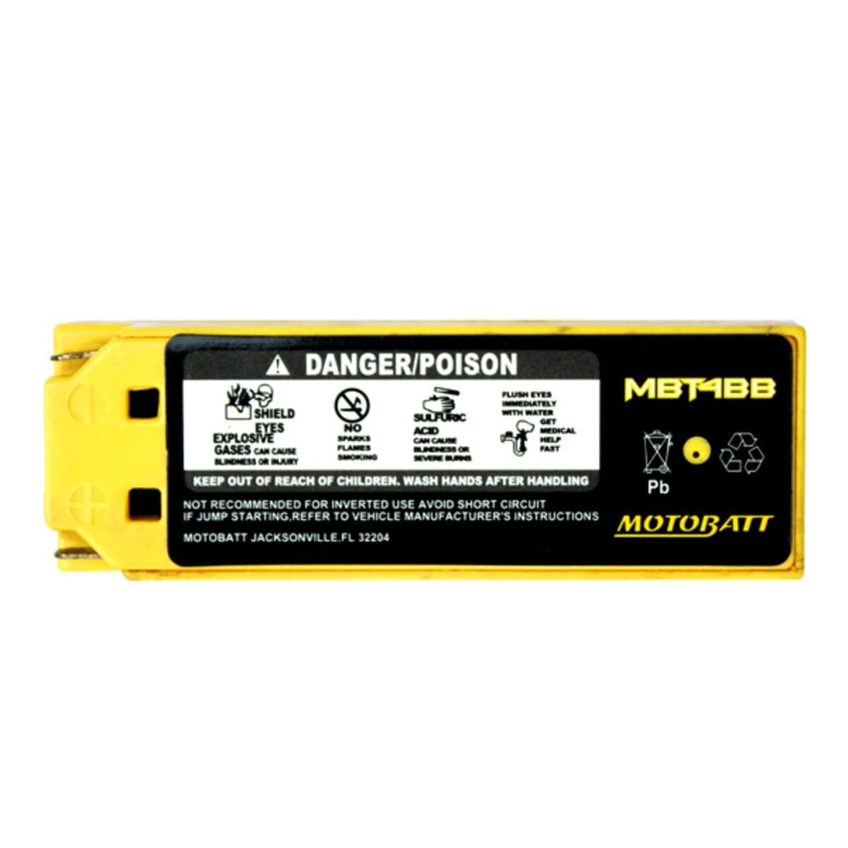 Motobatt 12V AGM Battery - MBT4BB