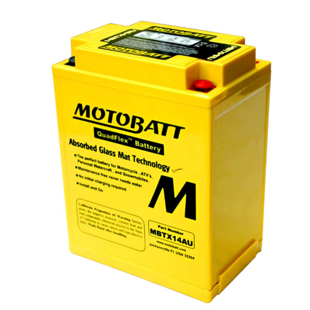 Motobatt 12V AGM Battery - MBTX14AU