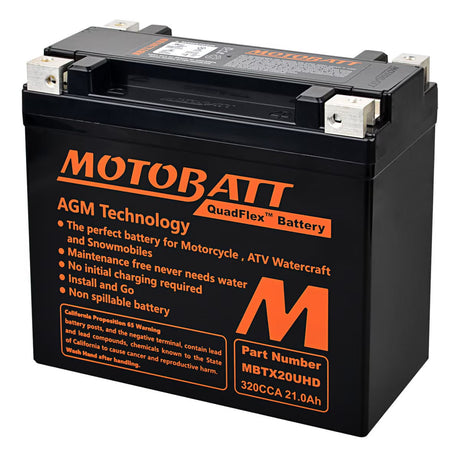 Motobatt 12V AGM Battery - MBTX20UHD