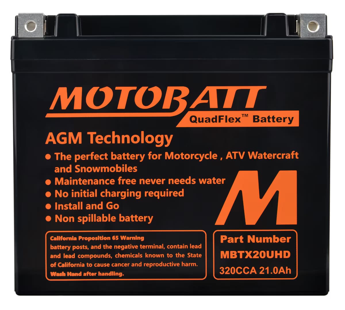 Motobatt 12V AGM Battery - MBTX20UHD