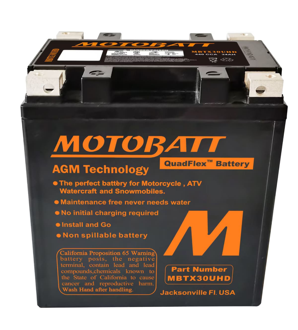 Motobatt 12V AGM Battery - MBTX30UHD