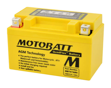 Motobatt 12V AGM Battery - MBTX7ABS