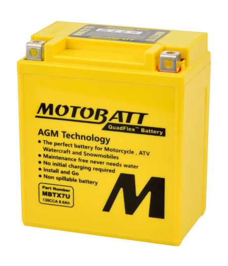 Motobatt 12V AGM Battery - MBTX7U