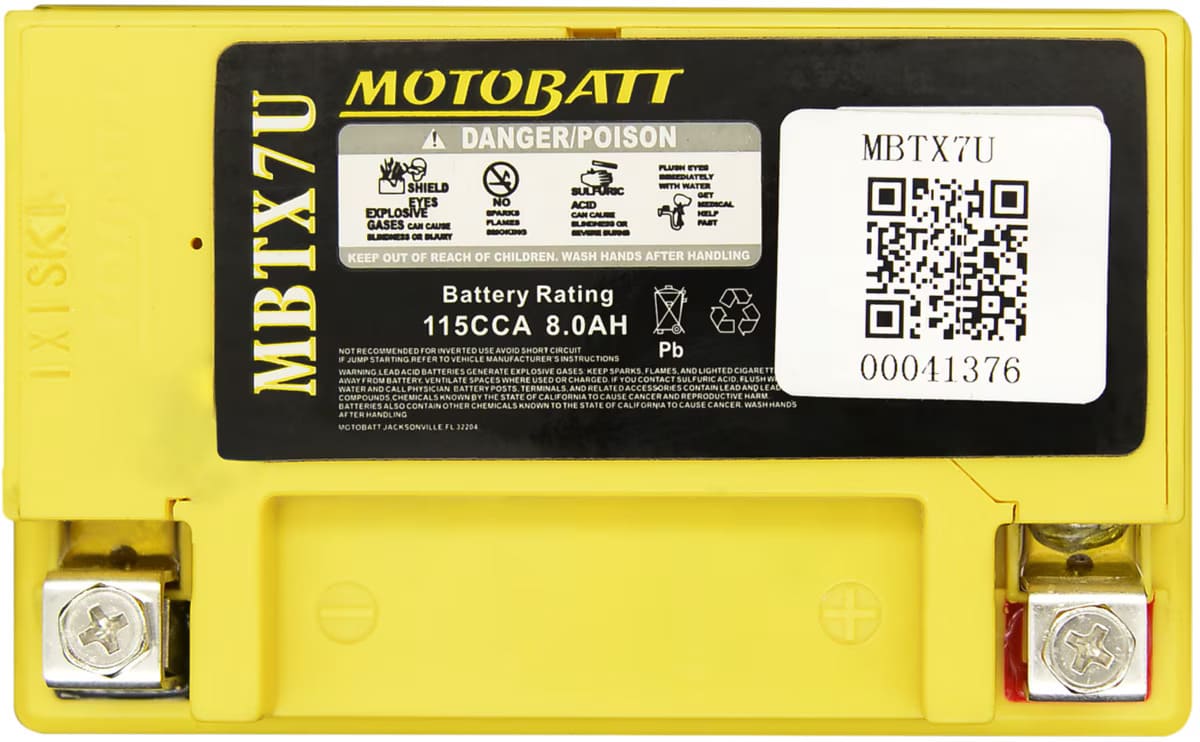 Motobatt 12V AGM Battery - MBTX7U