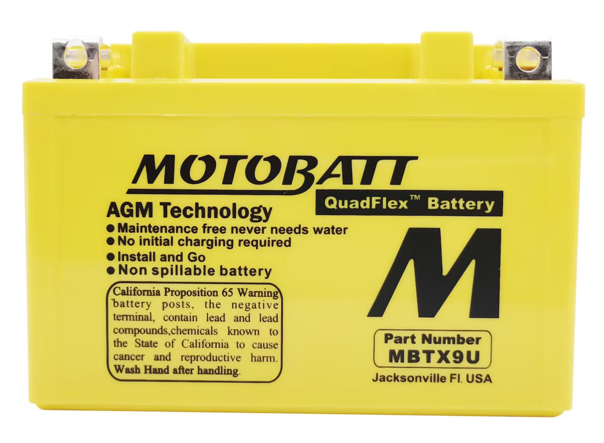 Motobatt 12V AGM Battery - MBTX9U