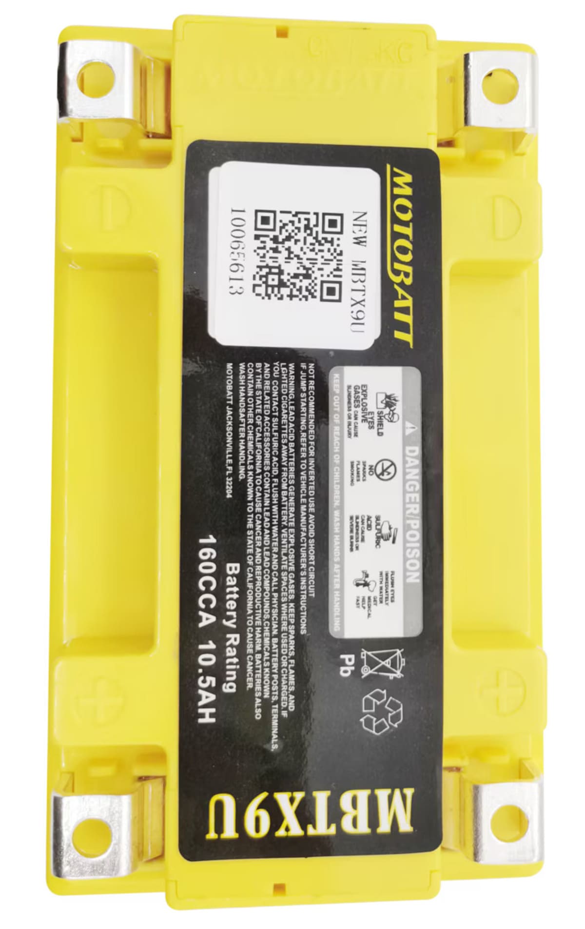 Motobatt 12V AGM Battery - MBTX9U