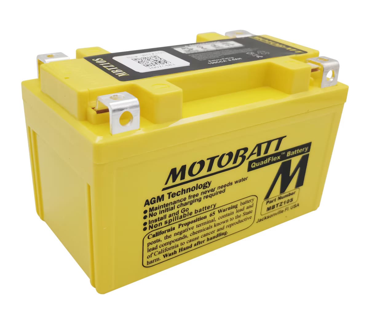 Motobatt 12V AGM Battery - MBTZ10S