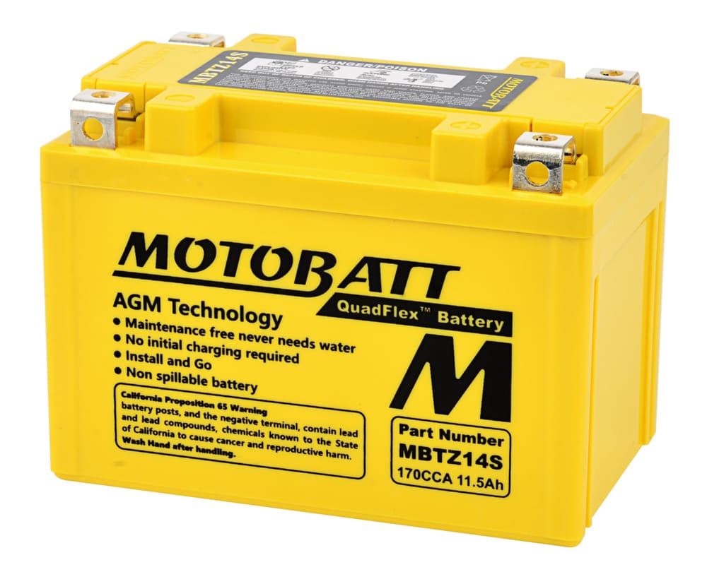 Motobatt 12V AGM Battery - MBTZ14S