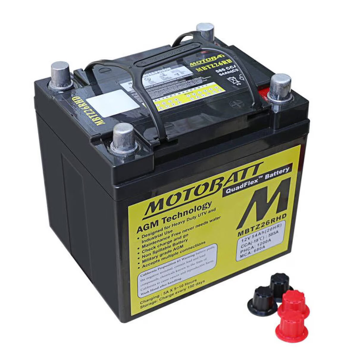 Motobatt 12V AGM Battery - MBTZ26RHD