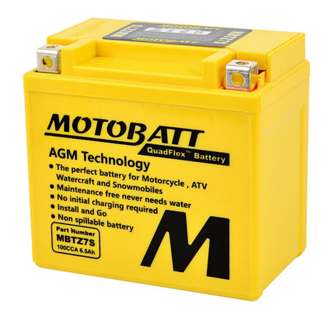 Motobatt 12V AGM Battery - MBTZ7S