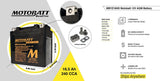 Motobatt 12V AGM Battery - MBYZ16HD