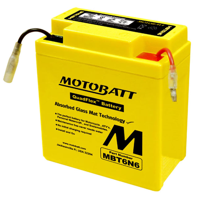 Motobatt 6V AGM Battery - MBT6N6