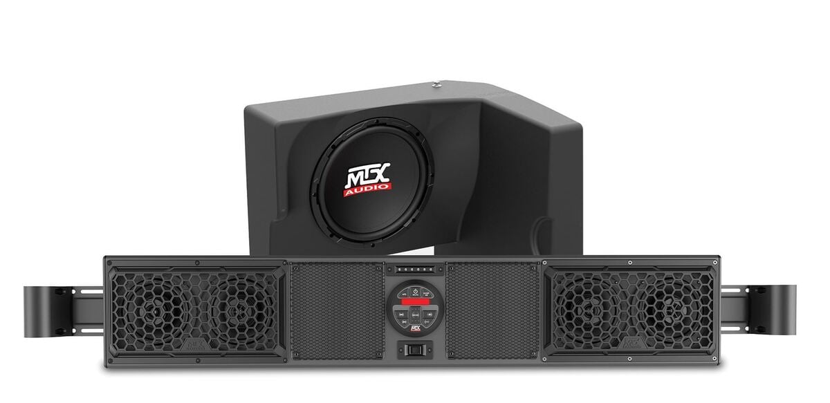 MTX Audio Polaris Ranger Bluetooth Overhead Audio System & Amplified Sub-Woofer