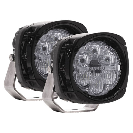 Nacho Offroad Lighting 4" Quatro Spot Flood Combo - Pair
