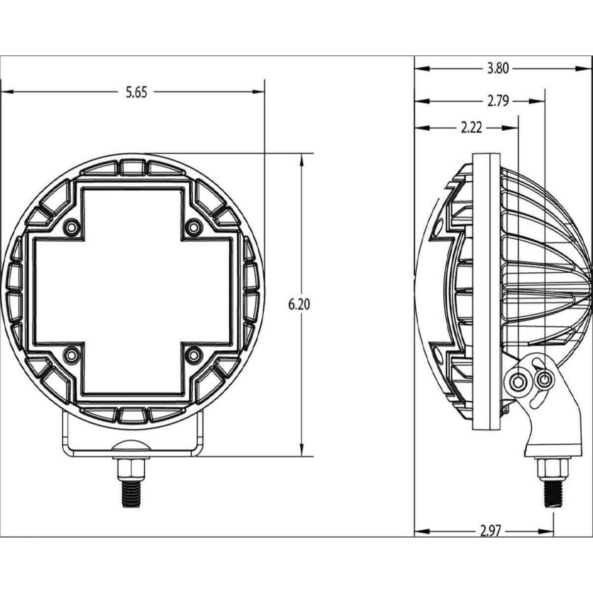 Nacho Offroad Lighting 5.75" TM5 Racer - Pair