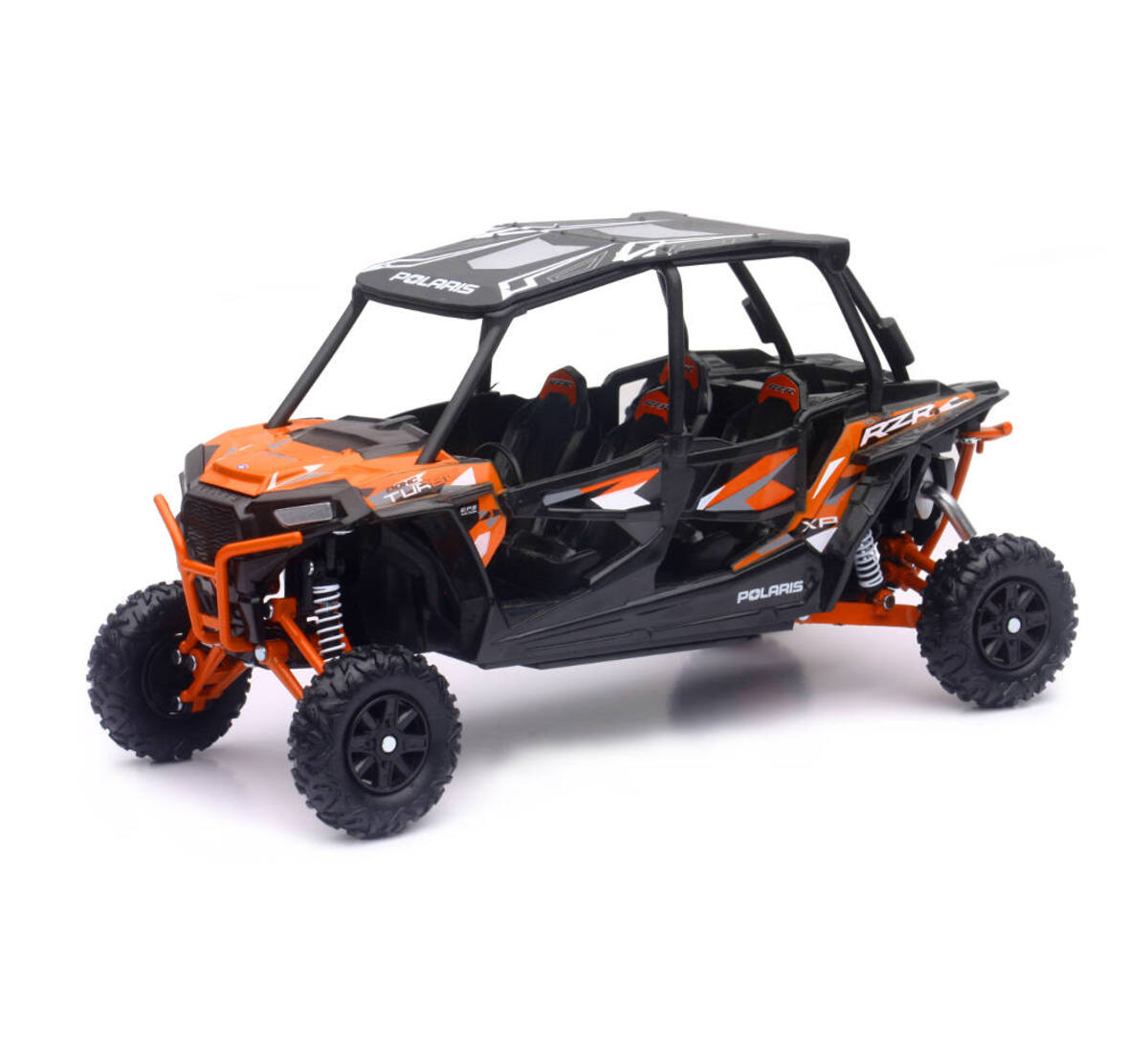 New Ray Toys Polaris RZR XP 4 Turbo EPS 1:18 Scale - Spectra Orange