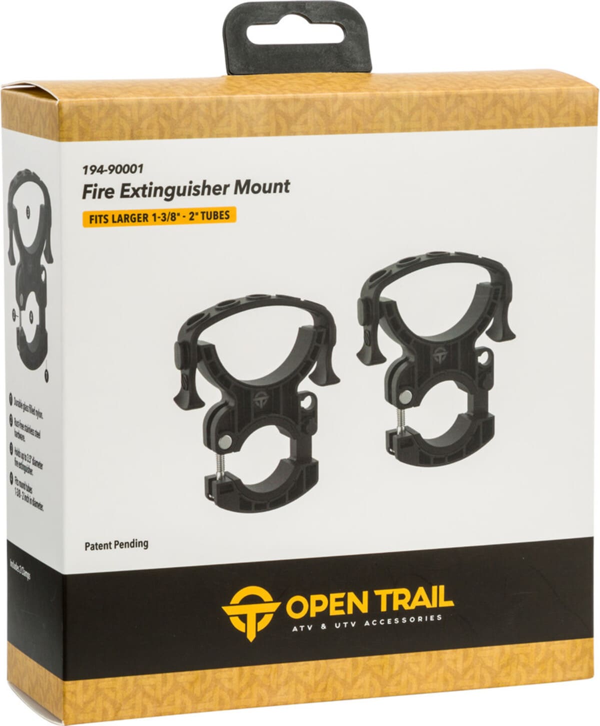 Open Trail Fire Extinguisher Mount