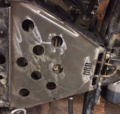 ORB Polaris RZR XP Turbo Bash Plate Weld On - Raw