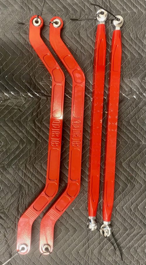 ORB Polaris RZR XP Turbo S HD Billet Style Radius Rod Set