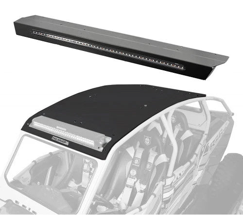 Pro Armor Aluminum Pocket Roof With Integrated Rear Light Bar- RZR XP4