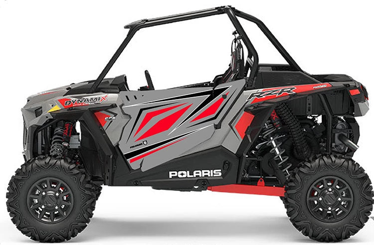 PRO ARMOR RZR XP1K Turbo Stealth Door Graphic Ghost Grey Dynamix