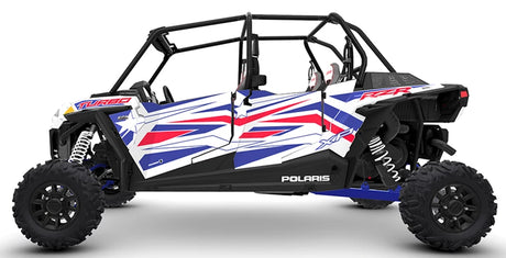 pro armor RZR XP4 Turbo Traditional Door Graphic White Lightning LE