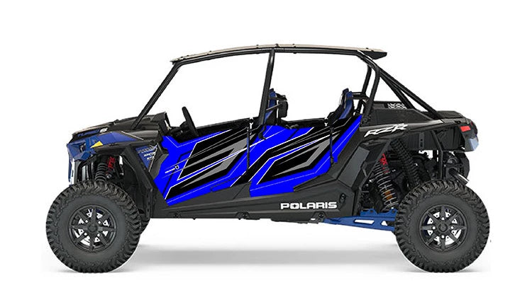 Pro Armor RZR Turbo S4 Traditional Door Graphic Polaris Blue