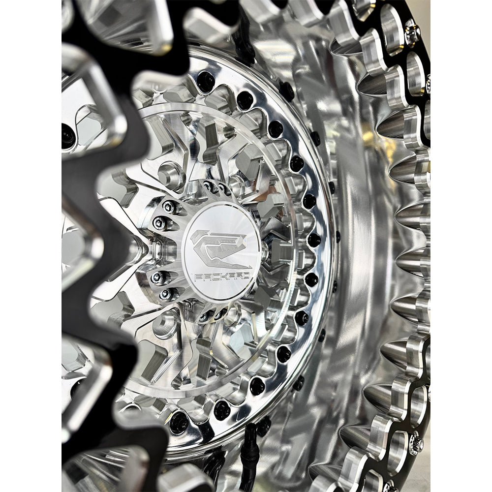 Packard Performance Apollo FF Forged Polished Beadlock Wheel (6 Lug) - Silver